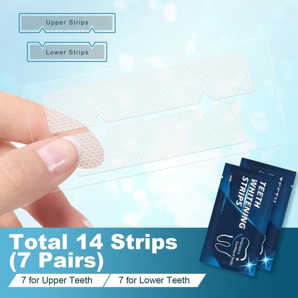 NEW 14PC Teeth Tooth Whitening Strips Sensitive Whitestrips 7 Fast Treatments - Picture 2 of 6